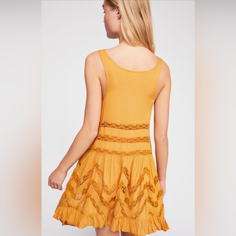 Free People Voile and Lace Trapeze Slip - Picture 2 of 6
